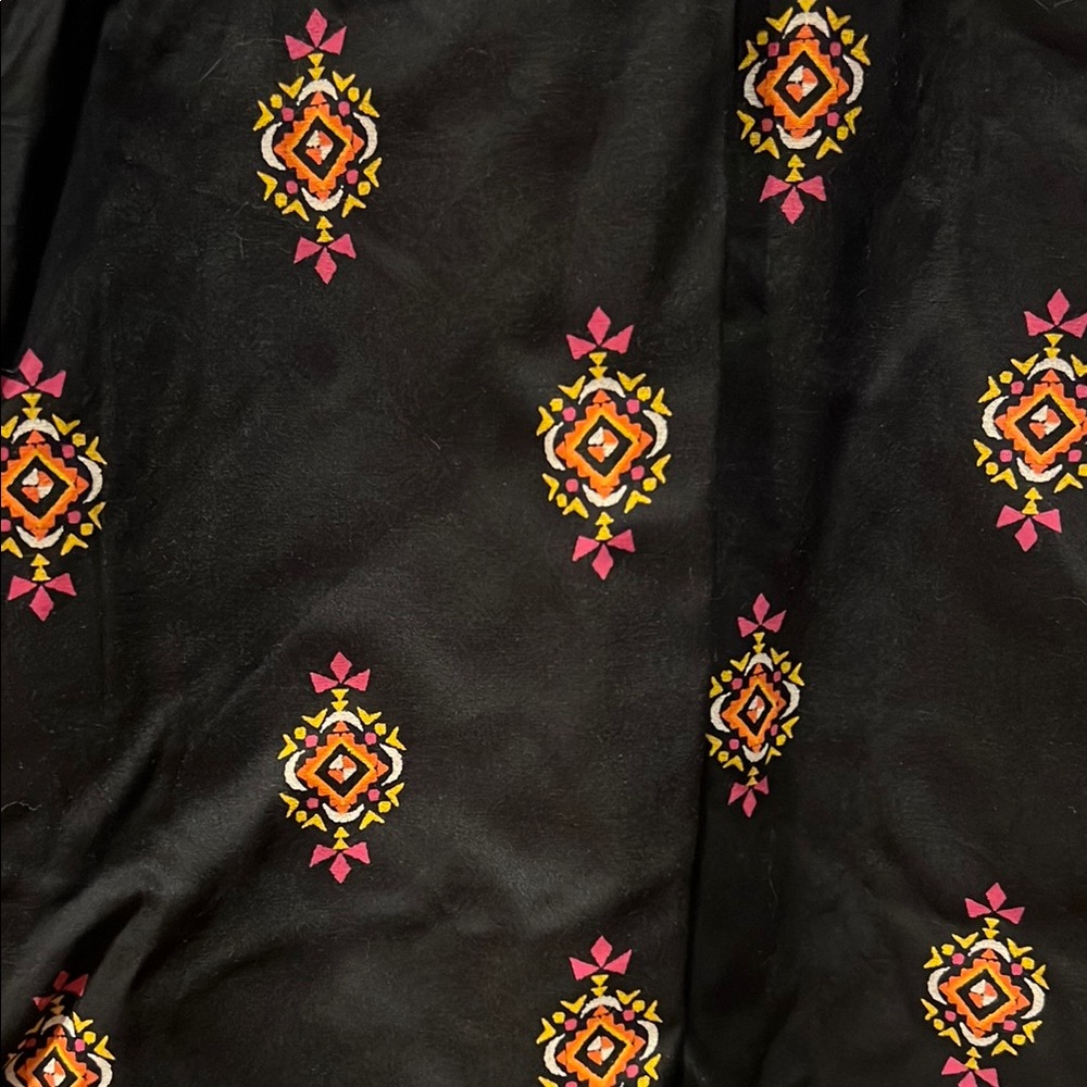 Old Navy Black and Pink Graphic Tunic Dress with Mandarin Collar - Picture 9 of 9